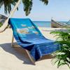 Cute Duck Family On Blue Water A Must-have Beach Towel for Beach Travel