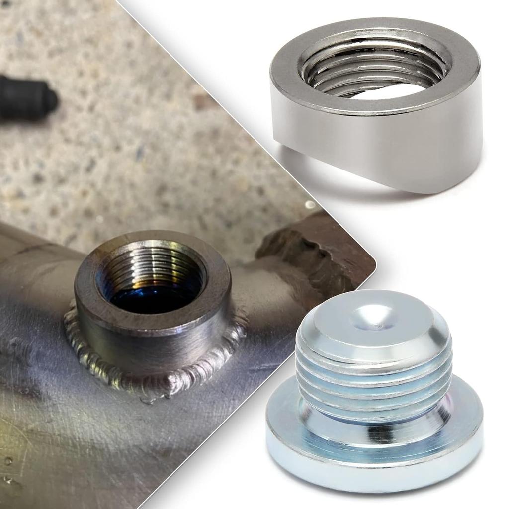 Ledaut M18X1.5 Bung And Plug Notched Style (2 Bungs/ 2 Plugs) Notched Style Fitting Bungs M18X1.5