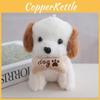 Plush Dog Toy With Bone Decor And Letter Embroidery For Kids And Collectors
