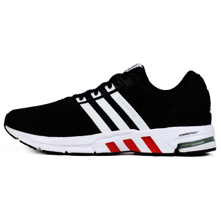 Adidas Equipment 10 Em Versatile Comfortable Retro Fabric Shock Absorption Non-Slip Low-Top Casual Running Shoes Unisex Sneakers Black EH1517