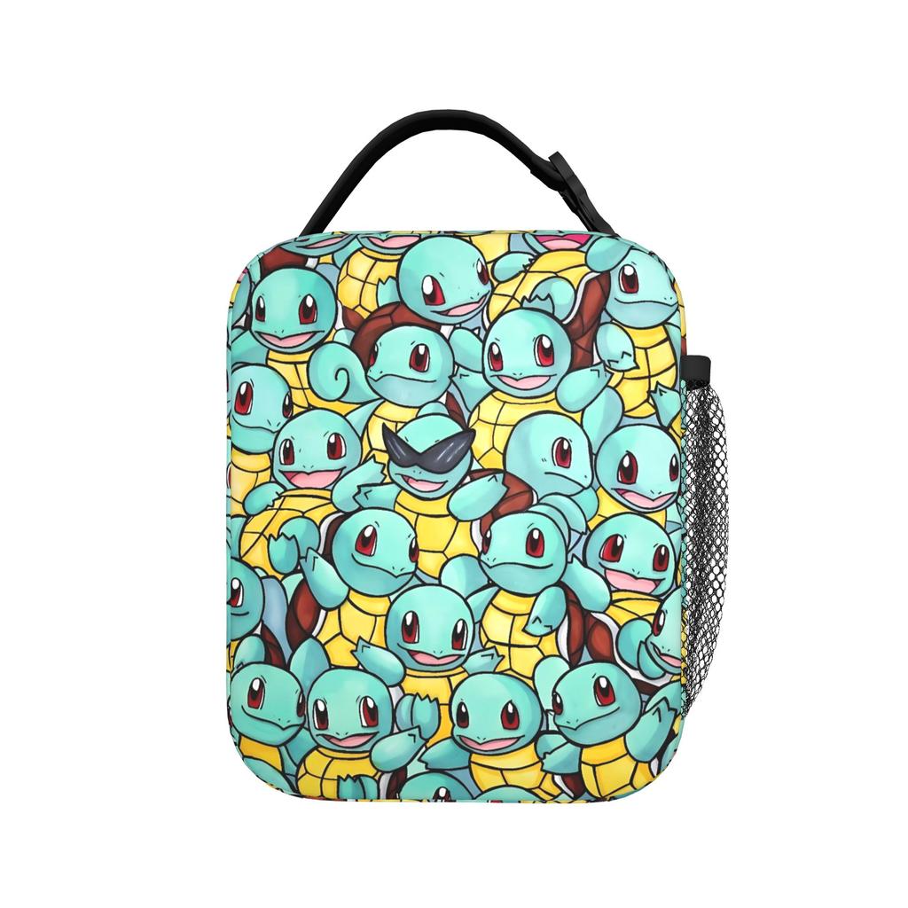 Squirtle Tiny Anime Lunch Bag School Lunch Box For Child Fun Graphic Thermal Lunch Bags Waterproof Convenient Cooler Bag