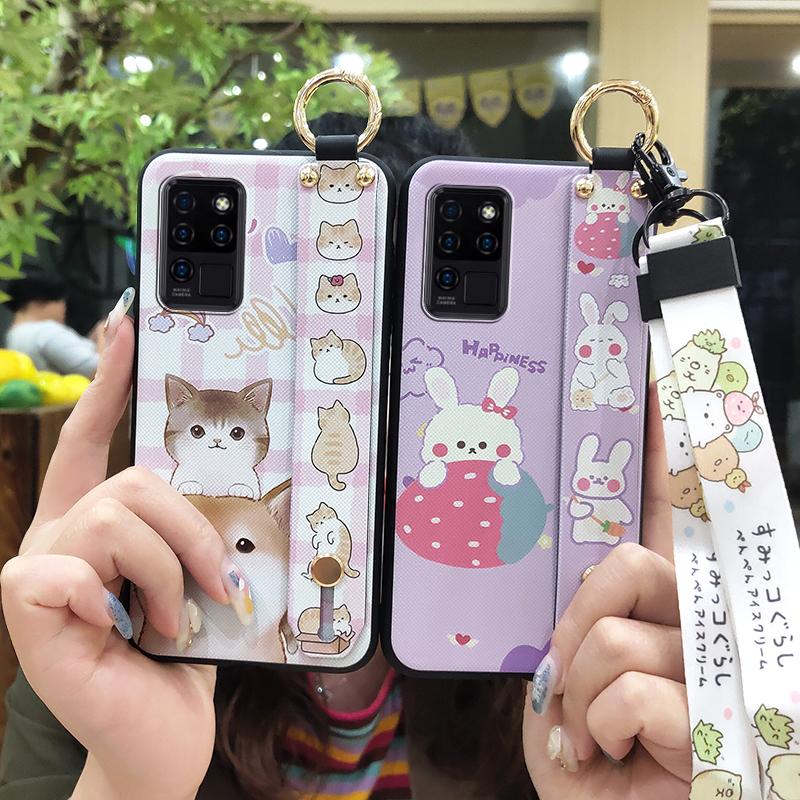 Fashion Design Protective Phone Case For Oukitel C21 Anti-knock Ring Anti-dust Soft Case Cute Cartoon Waterproof Durable