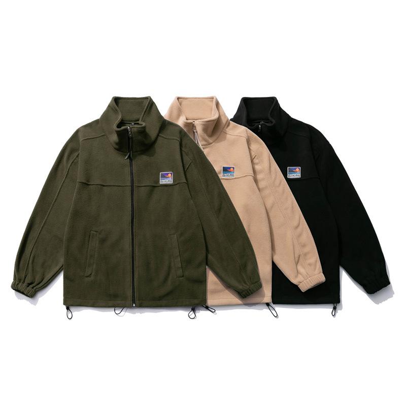 Nuova giacca Casual da uomo moda streetwear felpa oversize primavera autunno cerniera cappotto solido harajuku vintage coppia top maschio vestiti Y2k