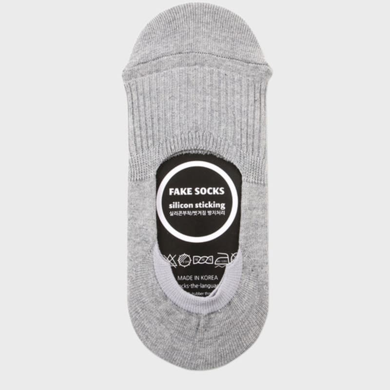 SOCKS THE LANGUAGE Tight-fitting sockliner (prevents slipping off) for women, gray