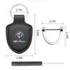 Car Stickers For Alfa Romeo Car Leather Keychain Shield Type 3D Emblem Key Ring For Alfa Romeo giulia stelvio giulietta 159 147