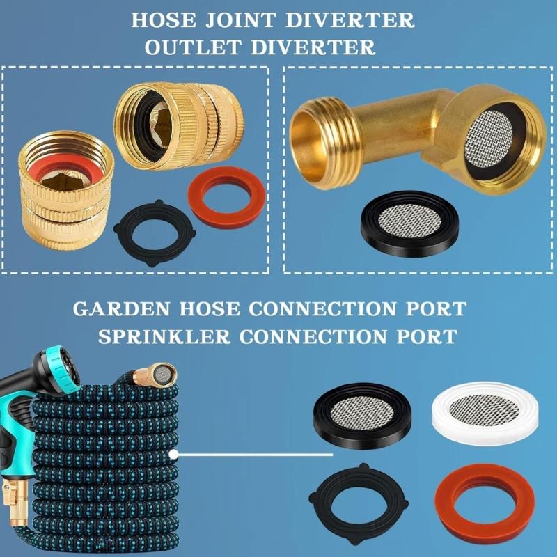Plumbing and Faucet Washers Assortment Kits Outside Garden Faucet Splitter Gasket for Assorted Spigot Water Hose