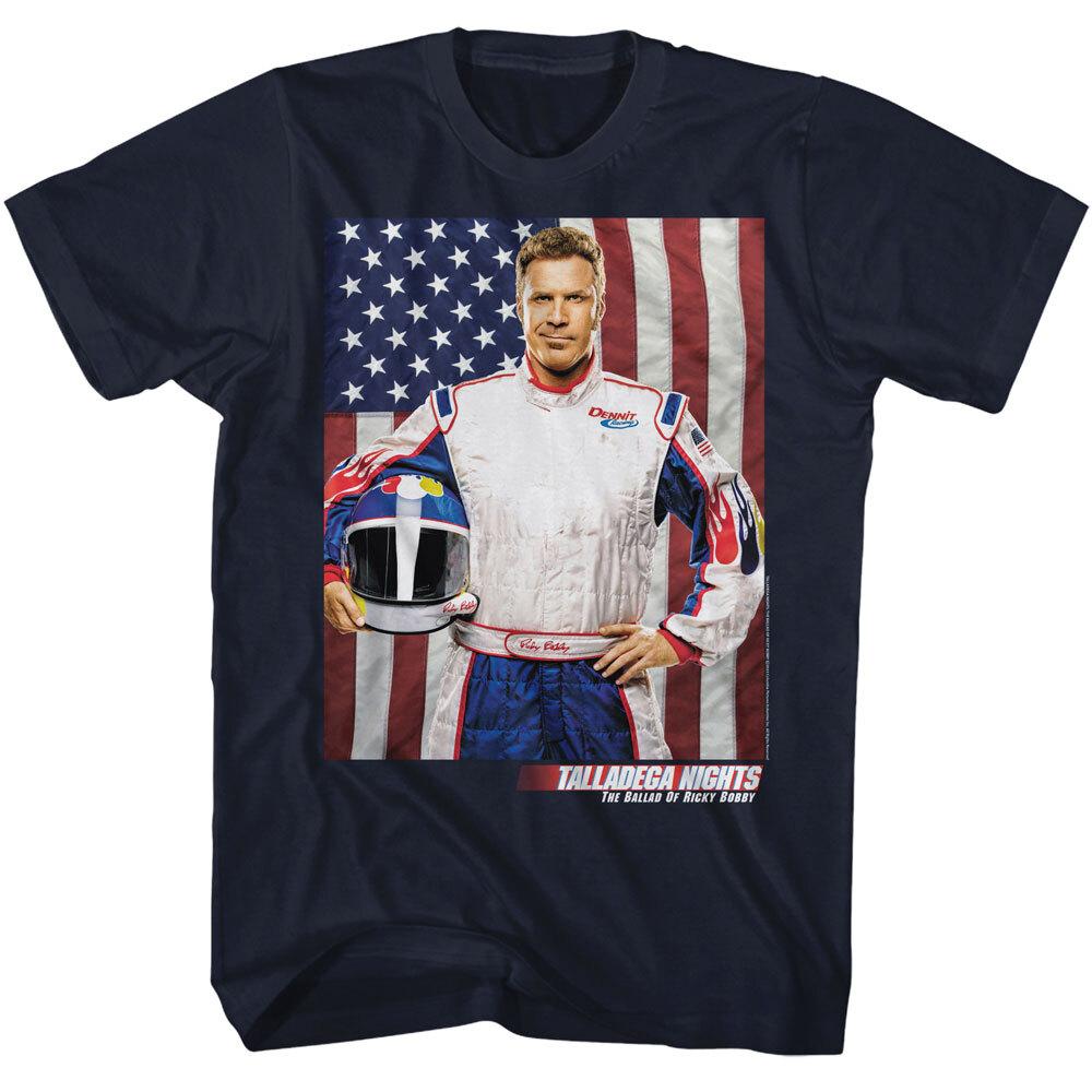 Talladega Nights Movie American Flag The Ballad Of Ricky Bobby Men T Shirt XL