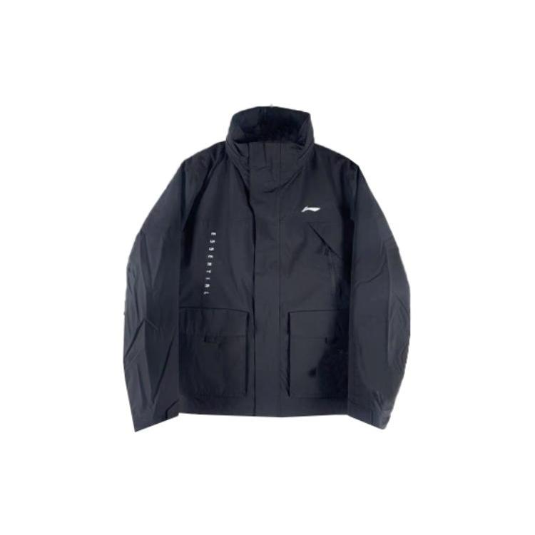 Мужская водонепроницаемая ветровка Li Ning Черная AWBR019-3 3XL