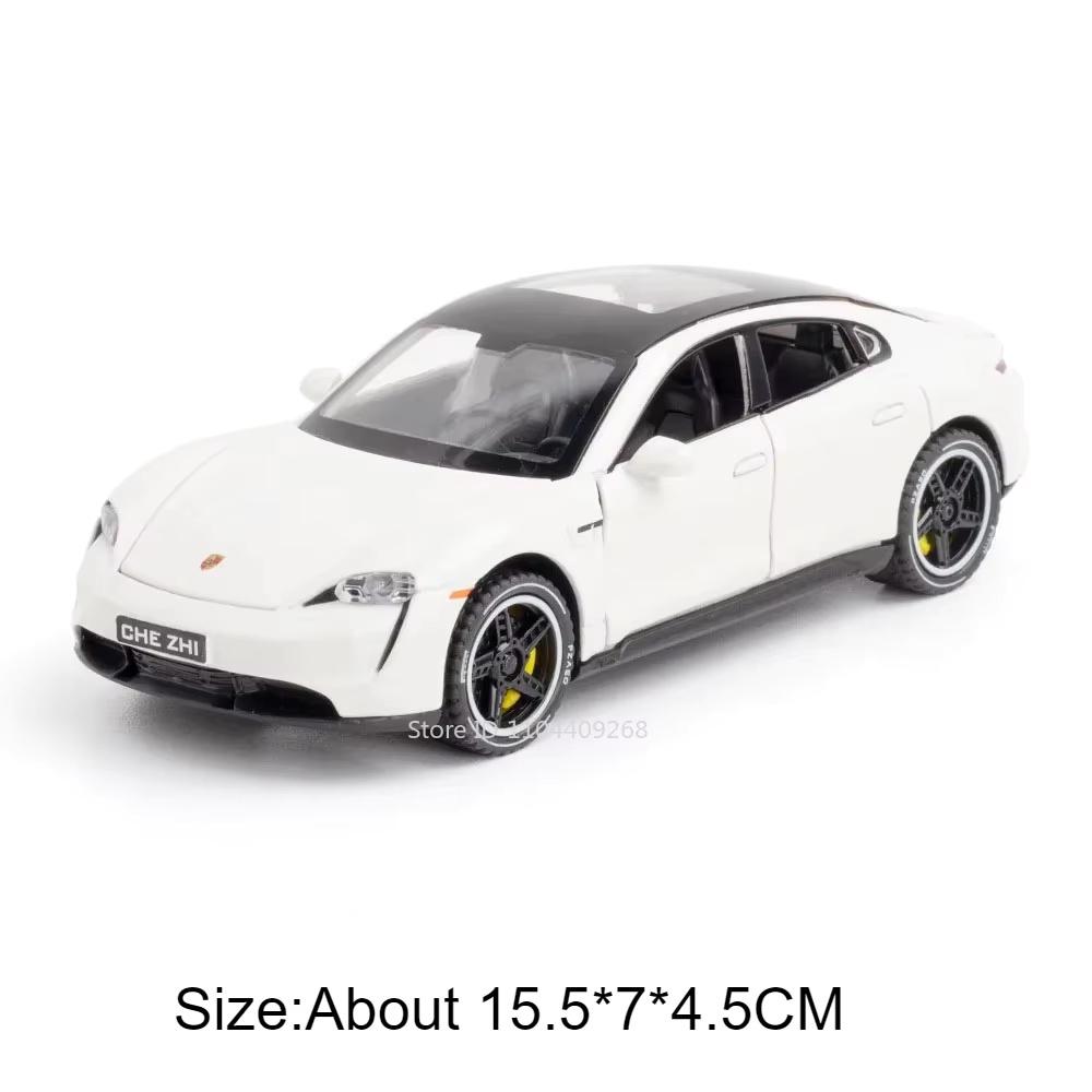 1:32 Cayenne Turbo Taycan Luxus-Automodell Spielzeug Druckgussmetall Sound Licht Rückzieher Miniatur-Supersportwagenmodelle Weihnachtsgeschenke