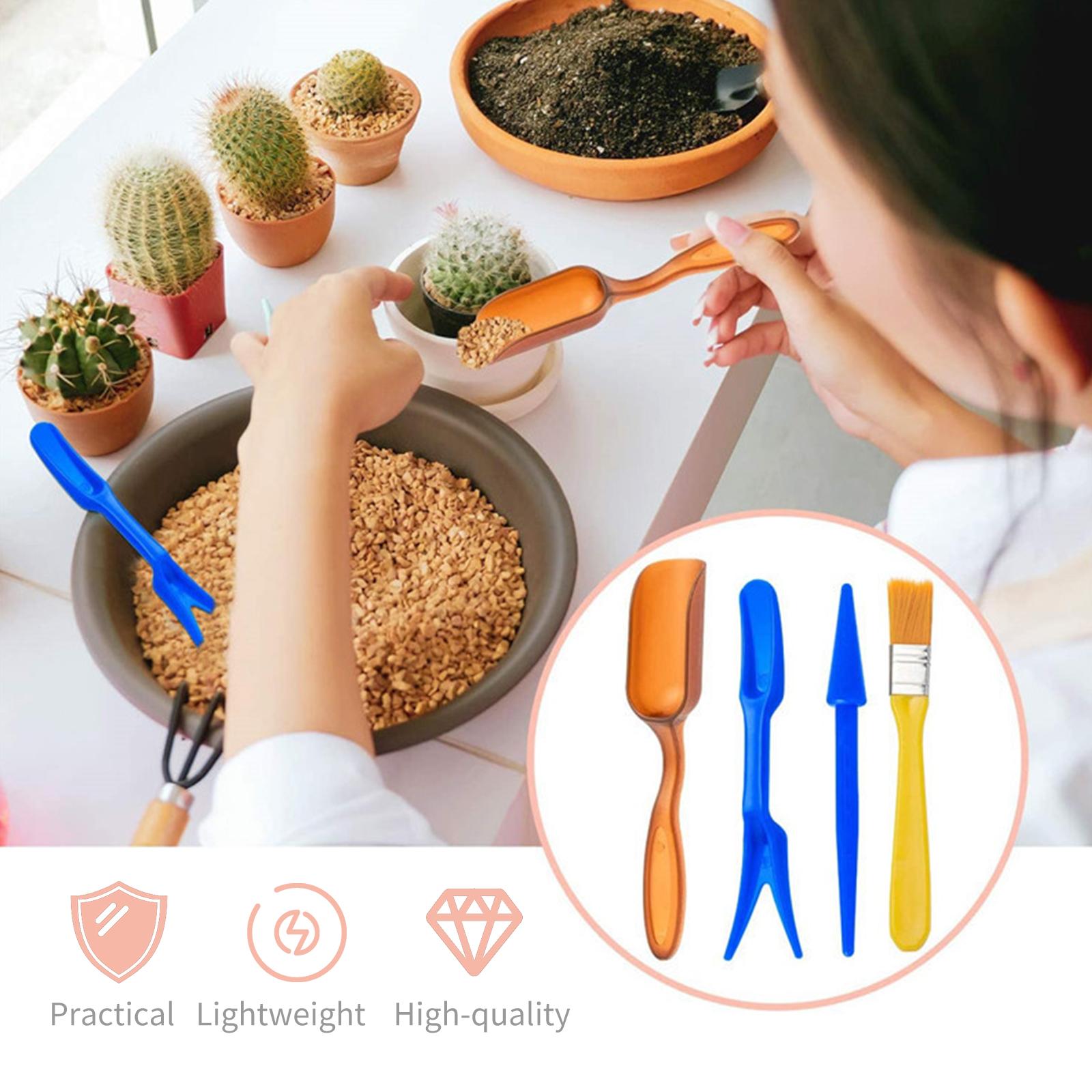 12PCS Garden Planting Tool Set Bonsai Succulent Transplanting Miniature Fairy Mini Garden Planting Gardening Hand Tools for Home