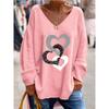 JPNTKY Women's Fashion Casual Long Sleeve V-Neck  Blouses & Shirts