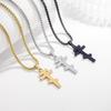 New Fashion Retro Cross Men's Simple Pendant Necklace