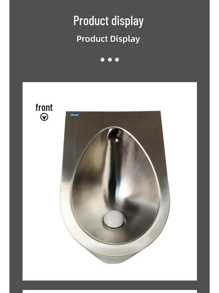 Anbangjie Stainless Steel Wall-Mounted Waterless Urinal with Odor Suppression and Live Bacteria Decomposition