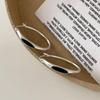 Minimalist Black Hoop Earrings For Women Punk Jewelry Gift Party Accessories