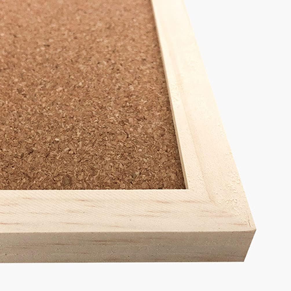 Cork Board 7.9" x 11.8" Wooden Framed Bulletion Board Decorative Hanging Message Board for Home School Office