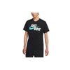 Nike T Shirts Men's Black Crew Neck Moderate Straight Fit DO8907-010