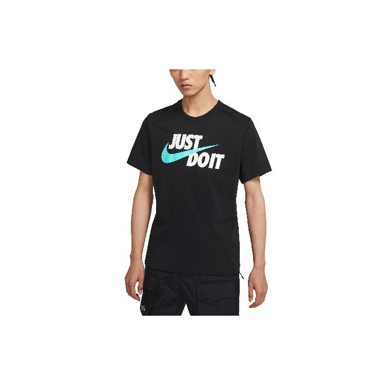 Nike T Shirts Men's Black Crew Neck Moderate Straight Fit DO8907-010