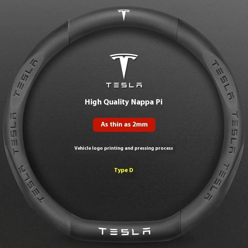 

Car Steering Wheel Cover for Tesla Model 3 Model S Y X Roadster 2019-2025 Auto Interior Steering Wheel Accessories Anti-Slip