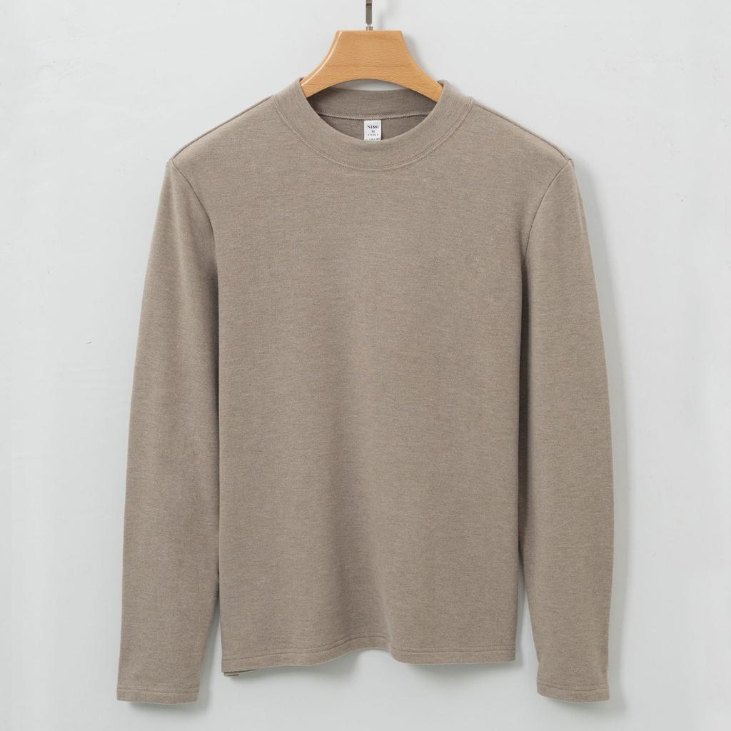 Pánské tričko, sametový poloviční vysoký límec, dlouhý rukáv, nošení termoprádla pro muže