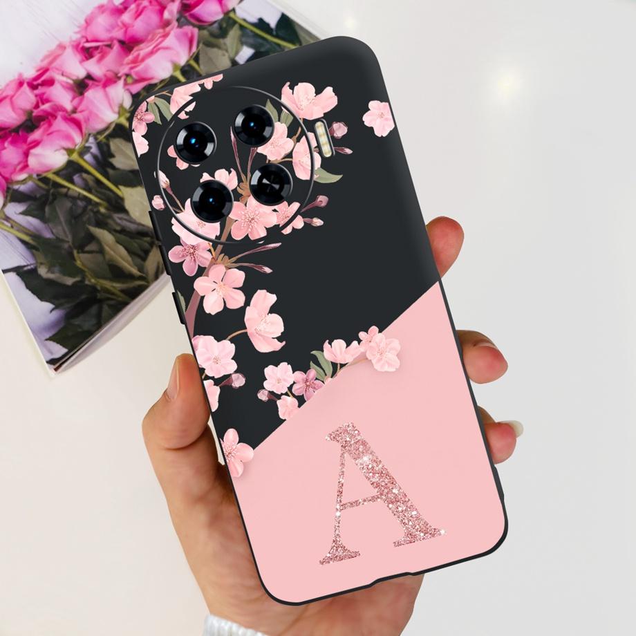 

For Spark 20 Pro+ Case Soft Silicone Back Cases for Tecno Spark 20 Pro Plus KJ7 Phone Cover Initials Letter Pattern Funda Clear Spark20 Pro Plus KJ7