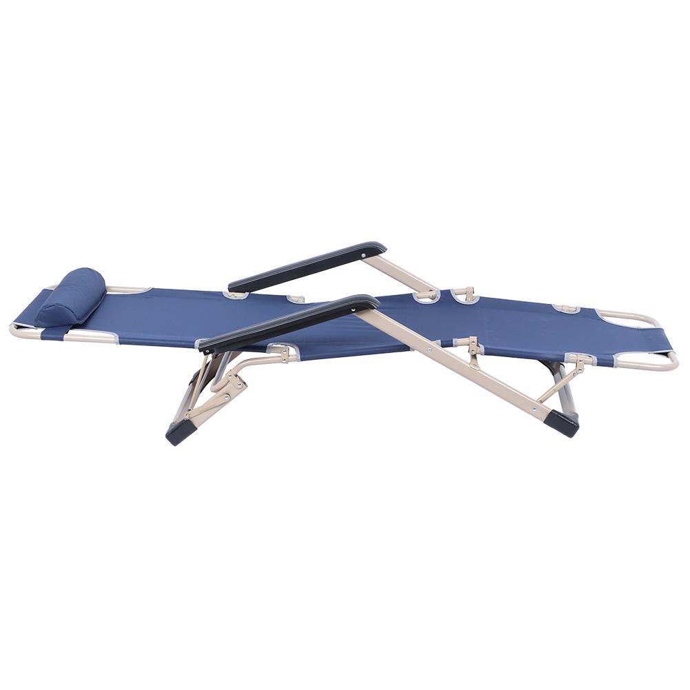 

Multifunctional Folding Recliner Beach Chair Lounger Bed for Outdoor Garden Camping