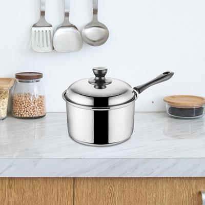Κατσαρόλα με Καπάκι Μαγειρική Βραστήρα Μεταλλική Μονωμένη Λαβή Φορητή Γάλα Στοκποτ για Ξενοδοχείο