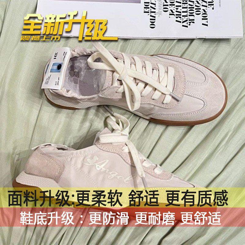 

Breathable soft-soled German training shoes women s spring 2025 new ins trendy versatile white shoes non-slip casual sneakers 40