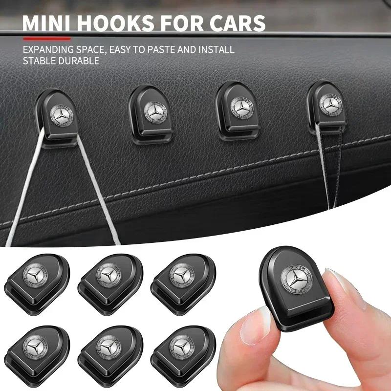 Q1983-1/2/4PCS Car Hook Clips Organizer Auto Accessories For Mercedes Benz A B C E S M Class AMG CLA CLS W212 W213 W204 W205 W176 W210
