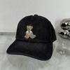 Breathable Baseball Hat Embroidered Bear Outdoor Sport Hat Cute Travel Sunshade Hat