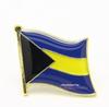 World Flags Enamel Lapel Pin - UK & US Iron Brooch with Drip Glue and Baking Paint Finish.