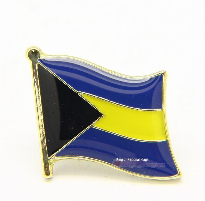 World Flags Enamel Lapel Pin - UK & US Iron Brooch with Drip Glue and Baking Paint Finish.