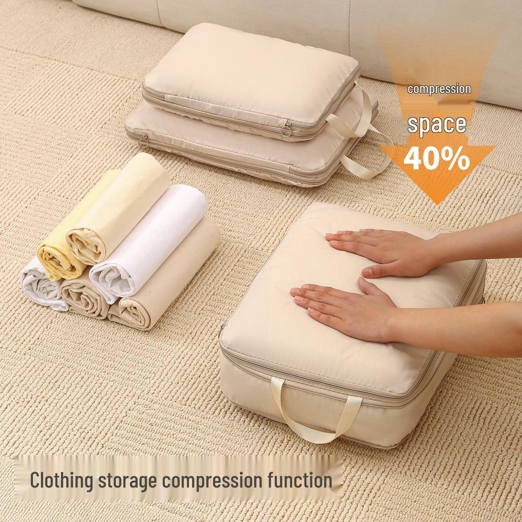 Multi-functional Waterproof Storage Bag Set for Clothes & Shoes - Compression & Space-saving for Business Trips