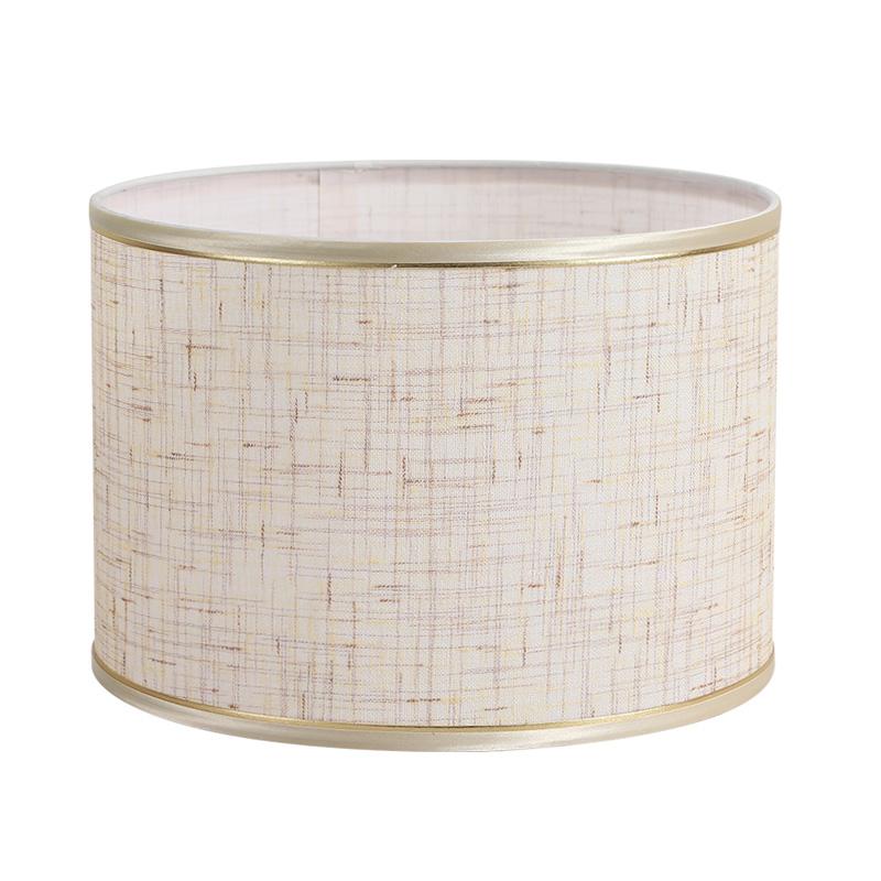 E27 Linen Fabric Metal Desk Lamp Cloth Lampshade 14/22/25cm Height Nordic Cloth Metal Lamp Shade Home Decoration