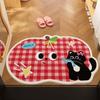 Cartoon Apple Entry Door Floor Mat Can Be Cut Silk Ring, Dirt-Resistant And Easy To Take Care Of, Entrance Door Floor Mat Entry Door Mat