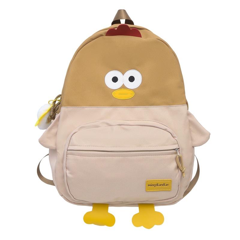 Schoolbag Japanese Cartoon Backpack Female Cute Soft Cute Chick Foreign Style Girl Schoolbag 1011 New College Student Backpack