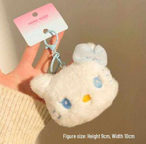 Cartoon Plush Keychains & Girls' Bag Accessories - Small, Versatile Gifts