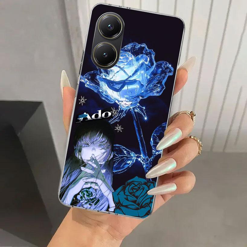 Ado Kyogen X Uta Handyhülle für Xiaomi Poco X5 X6 X7 Pro F7 Ultra M7 Redmi 15 15C 13 13C 12 12C 10 10A 10C 9 9A 9C 9T Hülle Poco
