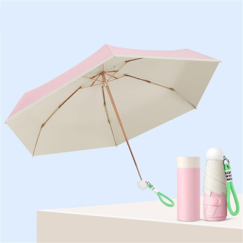 Manual Open Close Umbrellas UVs Protections Windproofs Fiberglass Ribs For Travel Outdoor