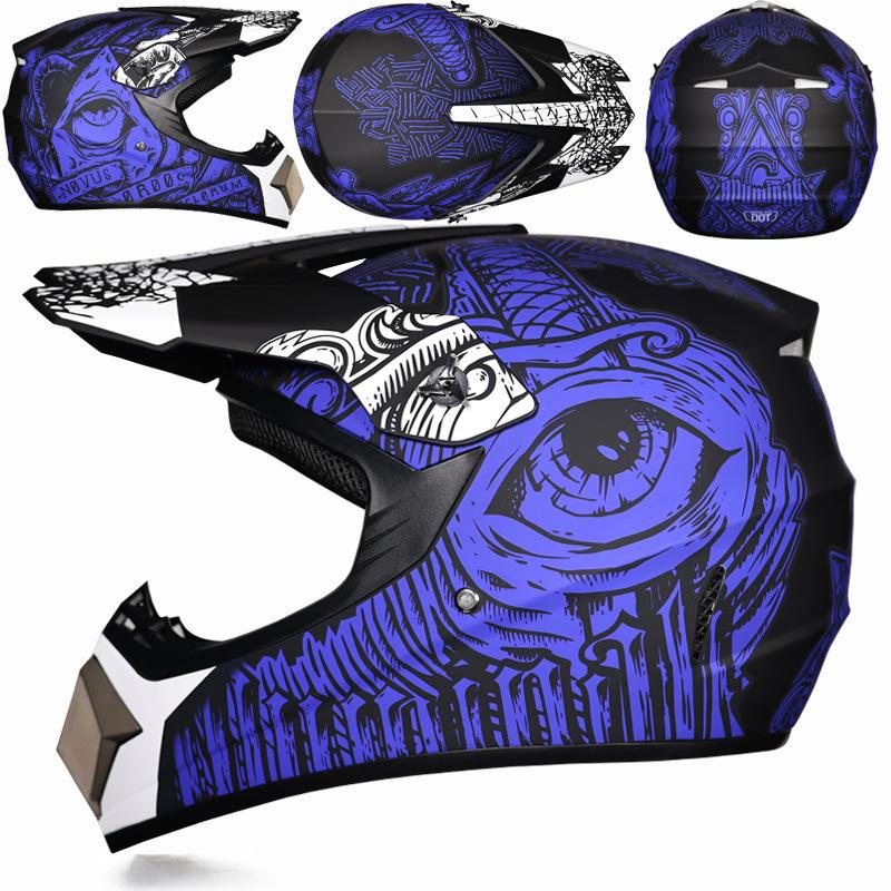 Four Seasons Motorcycle Off-road Helmet for Men and Women, Electric Bike Helmet, Mountain Bike Off-road Helmet, Racing Speed Descent Pedal