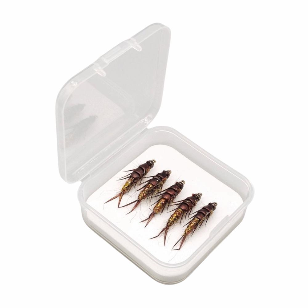 

5pcs Set Stonefly Pattern Fly Fishing Hook Carbon Steel Carbon Steel Hook Grayling Fishing 5pcs