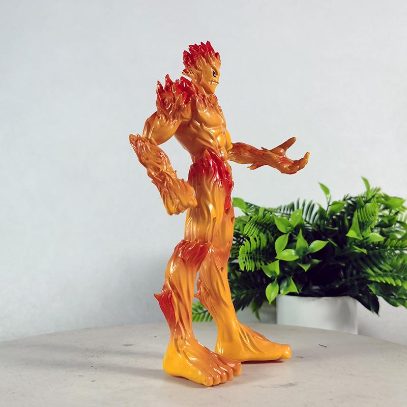 20cm Digimon Battle Flame Beast Anime Peripheral Figurines, Table Sets, Model Ornaments And Gifts, Gk Statues