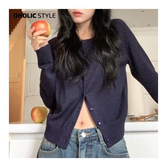 ladies korean fashion dholic fall fall autumn aki fw spring spring haru ss wool blend raglan sleeve cardigan/p682189 knit cardigan simple casual