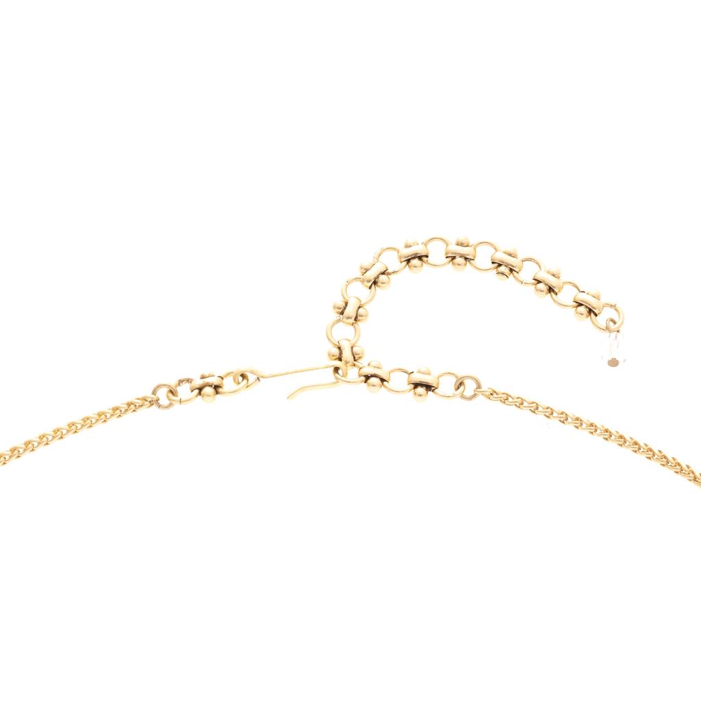 Light Luxury Copper Alloy Shell With Diamonds, Pendant Necklace, Women'S Luxury High-End Exquisite And Beautiful Old Gold Jewelry