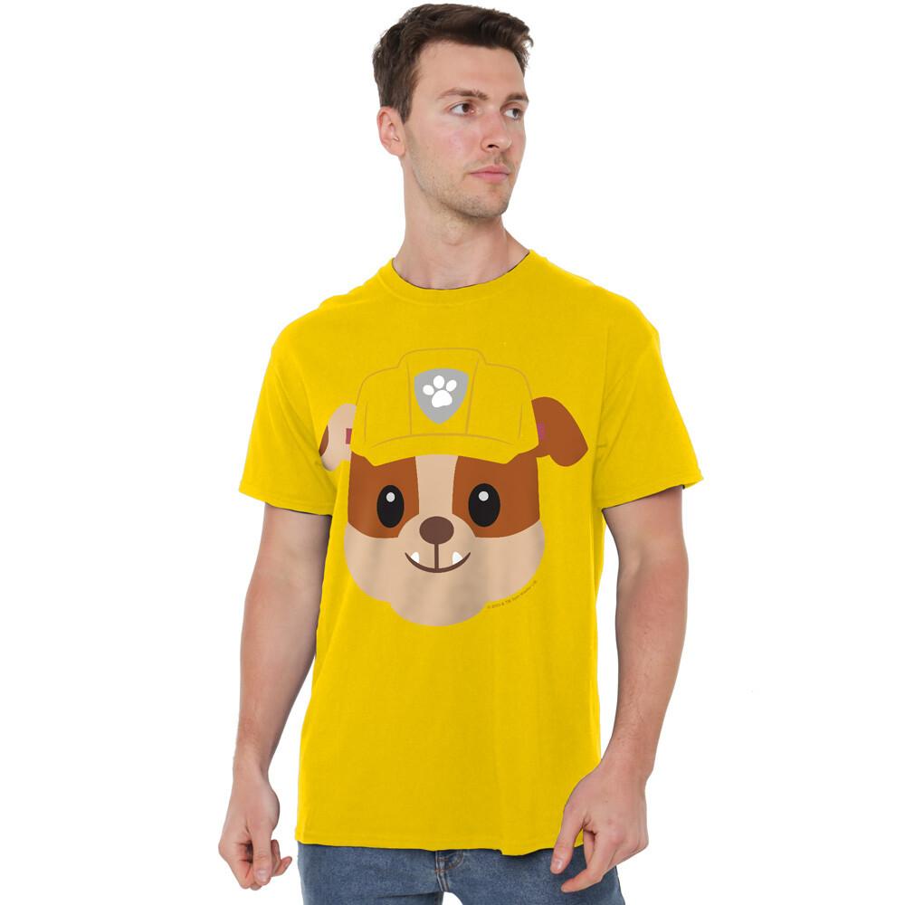 Cotton Soul Paw Patrolrubble Emoji Unisex Adult T Shirt Yellow M
