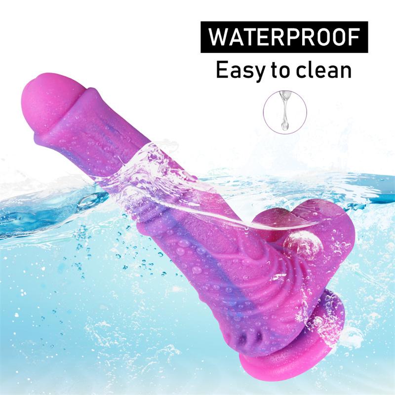 Liquid Silicone Wearable Penis Female Masturbation Device Second Tide Massage Stick Happy Adult Sex Toys