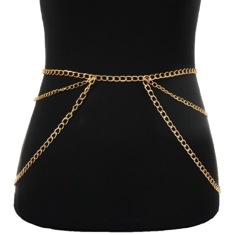 Women Adjustable Metal Body Chain For Casual Wear Formal Outfit And Cosplay Costumes