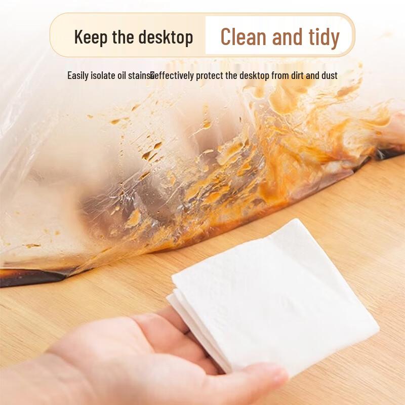 Jie Ri Bang Einweg-Tischdecken transparent (10er-Pack)