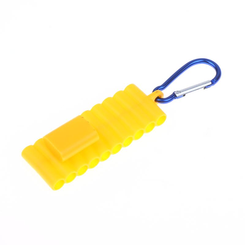 Portable 1/4" Hex Shank Screwdriver Bit Holder 22 Holes Shockproof Storage Case for Construction Site Worker Use
