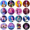 Hot K-pop Birthday Party Favors Cartoon Kids Gift -Reusable Straw Stamp Sticker Bracelet Keychain Pin Badge Game Reward Souvenir