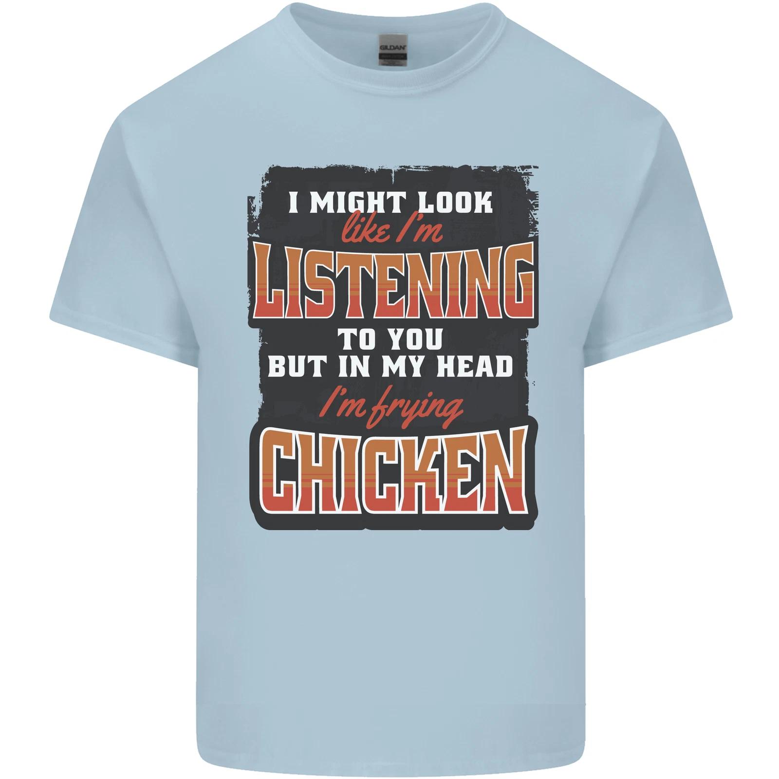 In My Head I m Frying Chicken Funny Food Kids T-Shirt Childrens XL